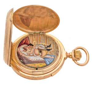 Rare erotic repeating automaton for the Hispanic market Circa 1890
