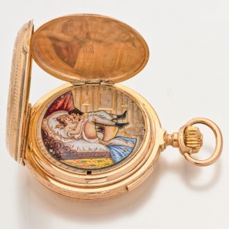 Rare erotic repeating automaton for the Hispanic market Circa 1890