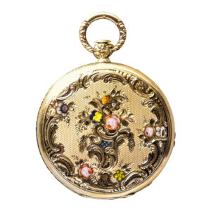 Exquisite French gold and enamel pocket watch Circa 1835