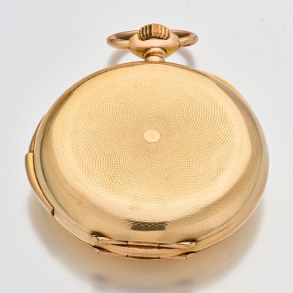 Swiss 14 carat gold quarter repeating pocket watch Circa 1900