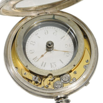 Swiss silver cylinder watch glazed on both sides Circa 1885 Swiss silver cylinder watch glazed on both sides Circa 1885