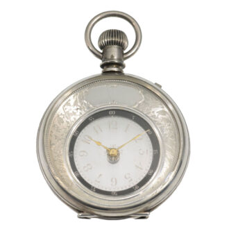 Swiss silver cylinder watch glazed on both sides Circa 1885 Swiss silver cylinder watch glazed on both sides Circa 1885