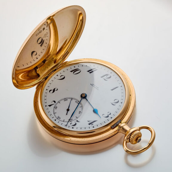 A Patek Philippe gold pocket watch, hunter case Circa 1920 A Patek Philippe gold pocket watch, hunter case Circa 1920