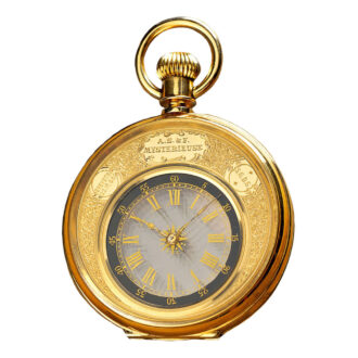 Swiss gold cylinder watch glazed on both sides Circa 1888