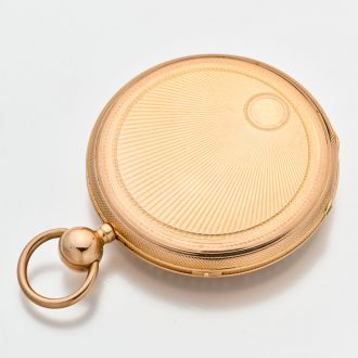 Attractive Swiss gold quarter repeating cylinder watch Circa 1830