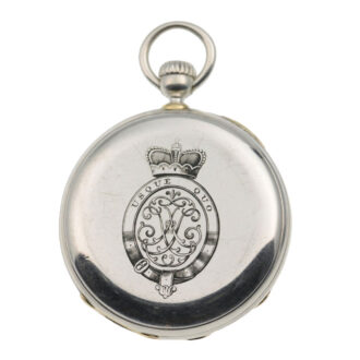 Swiss silver keyless wind open faced watch Circa 1860