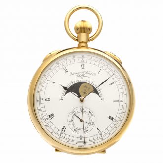 Extraordinary Swiss 18K gold watch with calendar Circa 1999