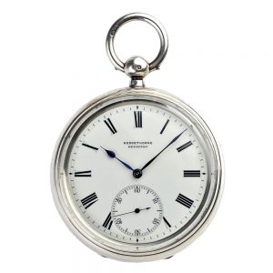 English silver lever with one minute tourbillon Circa 1895
