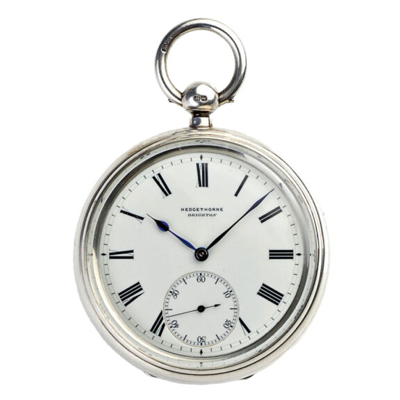 English silver lever with one minute tourbillon Circa 1895