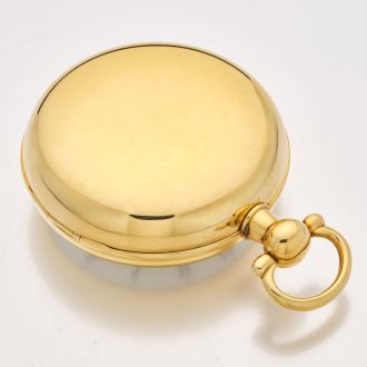 Heavy English gold watch with spring detent escapement Circa 1802