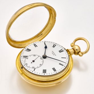 Heavy English gold watch with spring detent escapement Circa 1802