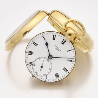 Heavy English gold watch with spring detent escapement Circa 1802