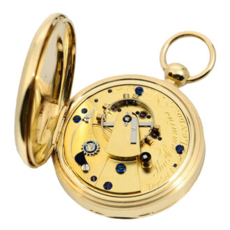 English gold open faced lever pocket watch Circa 1826