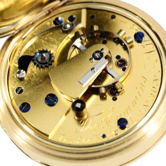 English gold open faced lever pocket watch Circa 1826 English gold open faced lever pocket watch Circa 1826