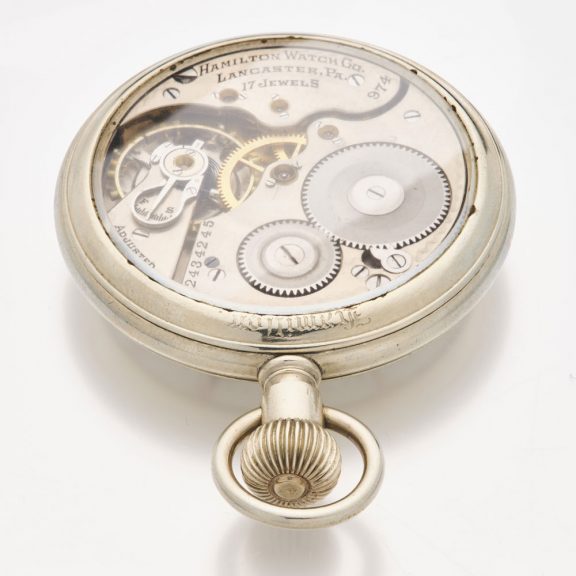 American silver keyless wind open faced watch Circa 1925 American silver keyless wind open faced watch Circa 1925