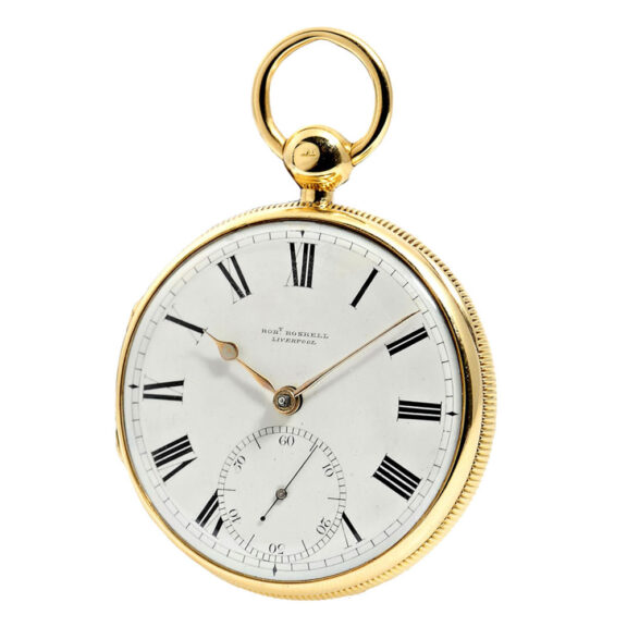 English engine turned gold watch in original box Circa 1820