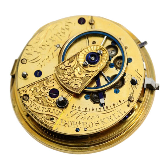 English engine turned gold watch in original box Circa 1820 English engine turned gold watch in original box Circa 1820