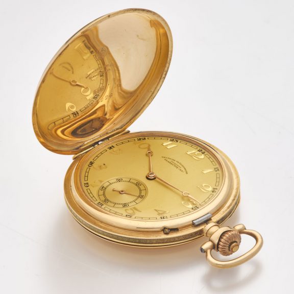 German 14 carat gold Art Deco precision watch Circa 1930 German 14 carat gold Art Deco precision watch Circa 1930