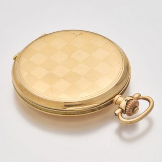German 14 carat gold Art Deco precision watch Circa 1930