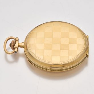 German 14 carat gold Art Deco precision watch Circa 1930