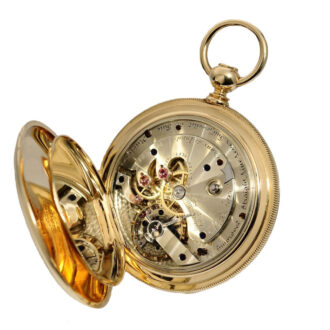 Swiss gold with box for the American market Circa 1875
