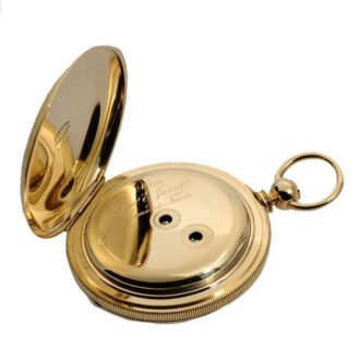 Swiss gold with box for the American market Circa 1875