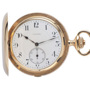 Swiss trip minute repeating yellow gold hunting cased clockwatch Circa 1913