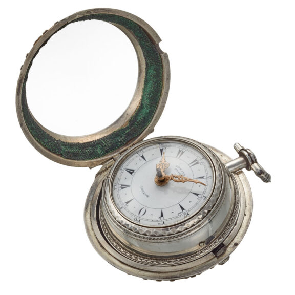 An English tortoiseshell silver verge pocket watch Circa 1869 An English tortoiseshell silver verge pocket watch Circa 1869