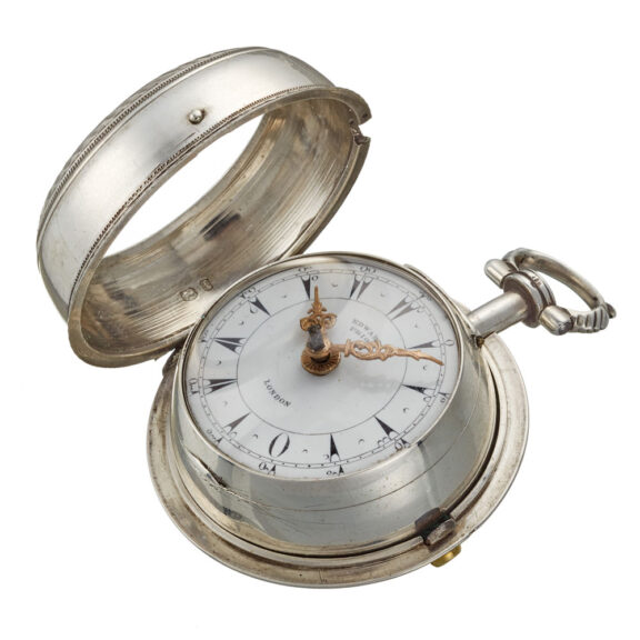 An English tortoiseshell silver verge pocket watch Circa 1869 An English tortoiseshell silver verge pocket watch Circa 1869