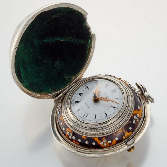 An English tortoiseshell silver verge pocket watch Circa 1869 An English tortoiseshell silver verge pocket watch Circa 1869