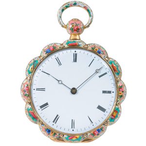 Swiss gold Lepine cylinder pocket watch Circa 1820