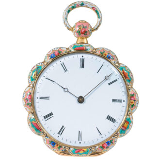Swiss gold Lepine cylinder pocket watch Circa 1820