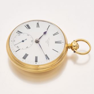 English 18 carat gold eight day duration lever watch Circa 1840