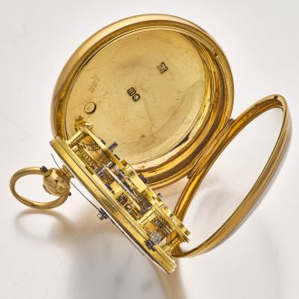 English 18 carat gold eight day duration lever watch Circa 1840