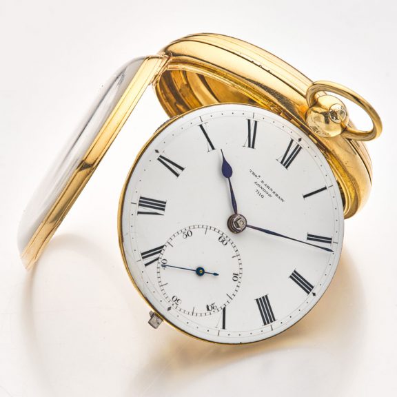 English 18 carat gold eight day duration lever watch Circa 1840 English 18 carat gold eight day duration lever watch Circa 1840