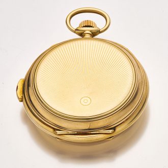 Heavy Swiss 14K gold minute repeater with day and date Circa 1900