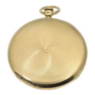 English gold open faced cylinder pocket watch Circa 1830