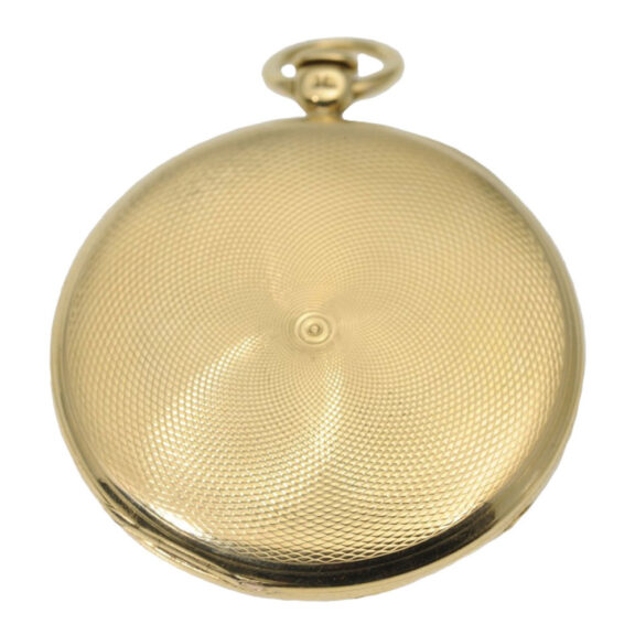 English gold open faced cylinder pocket watch Circa 1830 English gold open faced cylinder pocket watch Circa 1830