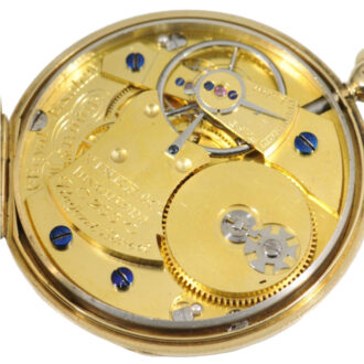 English gold open faced cylinder pocket watch Circa 1830