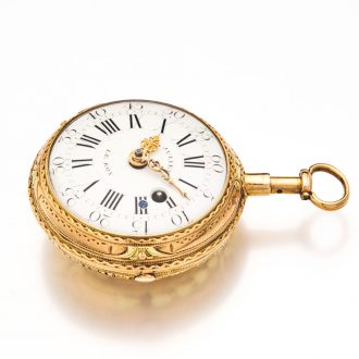 French attractive multi-coloured gold repeating watch Circa 1760