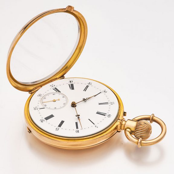 Fine Swiss 18 carat gold open faced lever watch Circa 1885 Fine Swiss 18 carat gold open faced lever watch Circa 1885