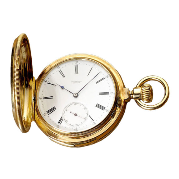 Swiss gold ten minute repeating pocket watch Circa 1878 Swiss gold ten minute repeating pocket watch Circa 1878