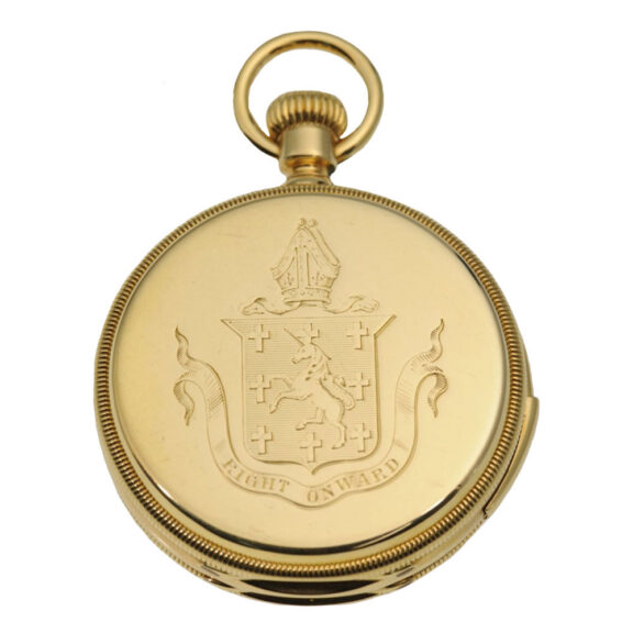 Swiss gold ten minute repeating pocket watch Circa 1878 Swiss gold ten minute repeating pocket watch Circa 1878