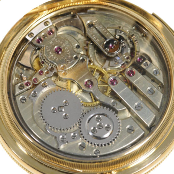 Swiss gold ten minute repeating pocket watch Circa 1878 Swiss gold ten minute repeating pocket watch Circa 1878