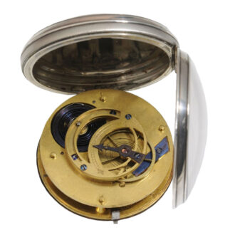 Silver German keywind cylinder pocket watch Circa 1800