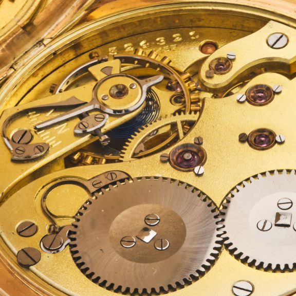 Swiss fine 14k pink gold hunting cased IWC watch Circa 1912 Swiss fine 14k pink gold hunting cased IWC watch Circa 1912