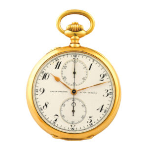 Very fine Swiss 18 carat gold keyless pocket watch Circa 1910