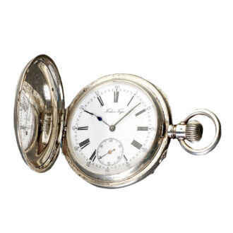 Decorative Russian silver hunting cased watch Circa 1910
