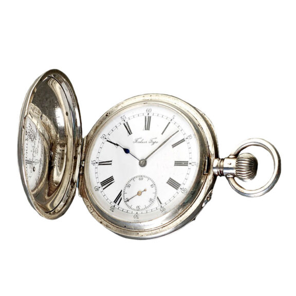 Decorative Russian silver hunting cased watch Circa 1910 Decorative Russian silver hunting cased watch Circa 1910