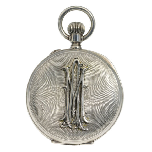 Decorative Russian silver hunting cased watch Circa 1910 Decorative Russian silver hunting cased watch Circa 1910